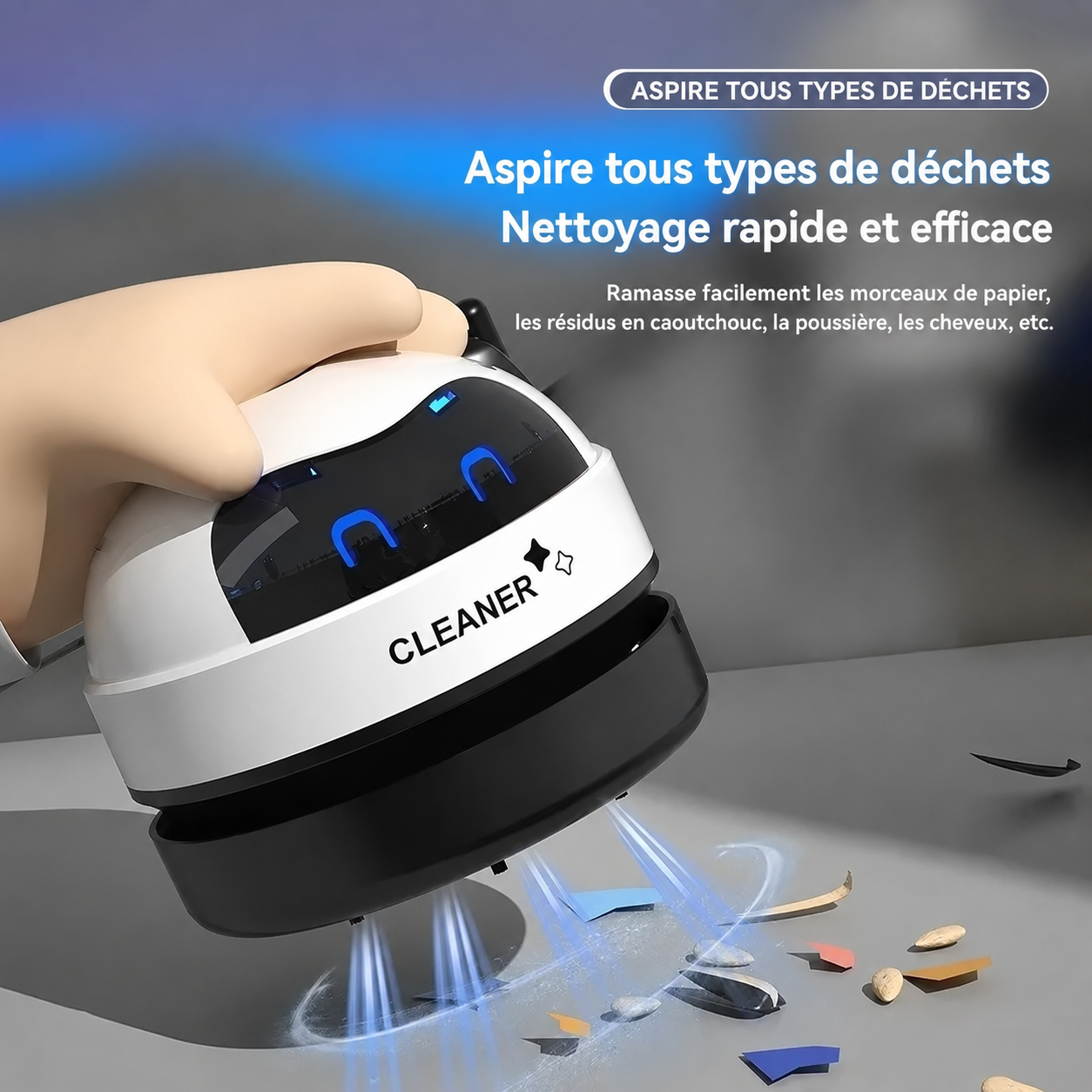 Mini Aspirateur de Table Sans Fil Rechargeable USB