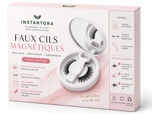 Cils Magiques Sans Colle – Faux Cils Magnétiques Réutilisables