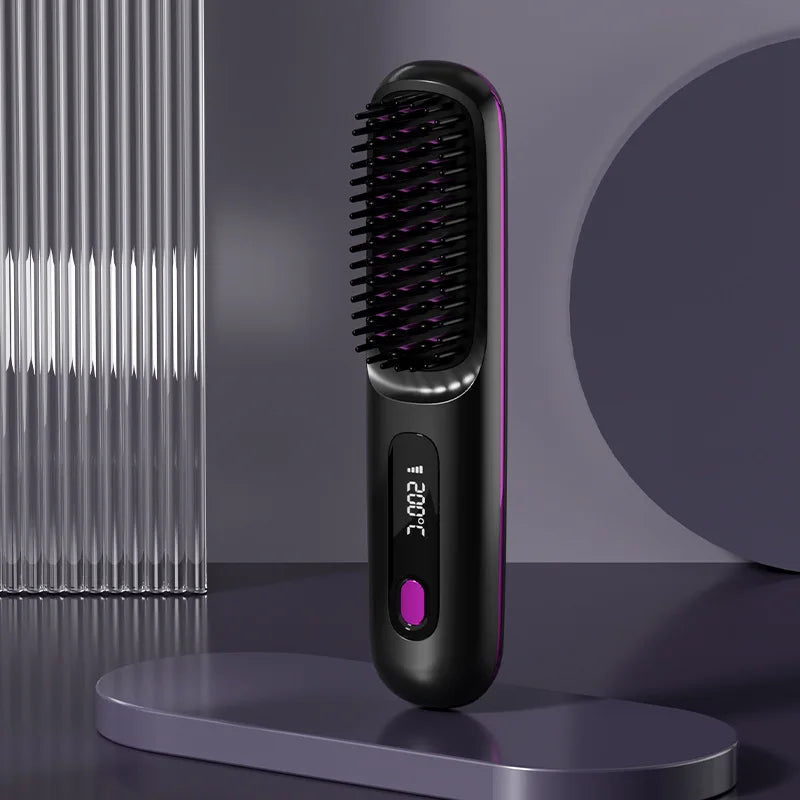 Brosse Lissante Chauffante – Lissage Rapide avec Température Réglable