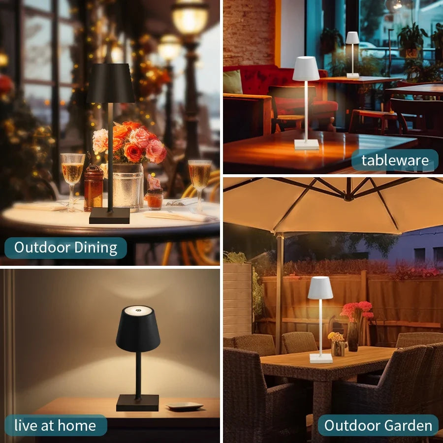 Lampe de Table LED Sans Fil Rechargeable – Tactile et Dimmable