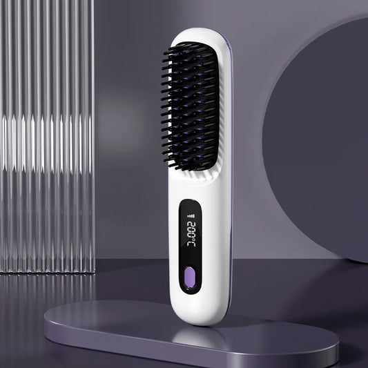 Brosse Lissante Chauffante – Lissage Rapide avec Température Réglable