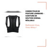 Correcteur de Posture Lombaire &ndash; Ceinture de Soutien Dorsal R&eacute;glable by@Outfy