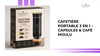 Cafeti&egrave;re Portable 3 en 1 &ndash; Capsules &amp; Caf&eacute; Moulu by@Outfy