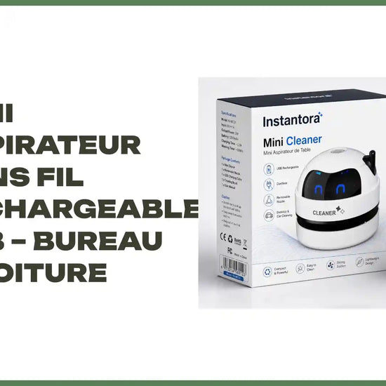 Mini Aspirateur Sans Fil Rechargeable USB &ndash; Bureau &amp; Voiture by@Outfy